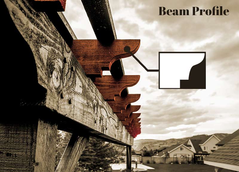 pergola frame beam profile