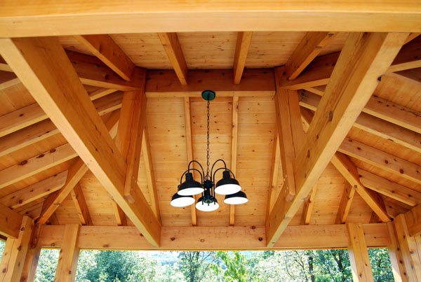solid wood pavilion