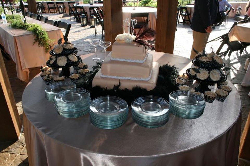wedding cake gazebo shade