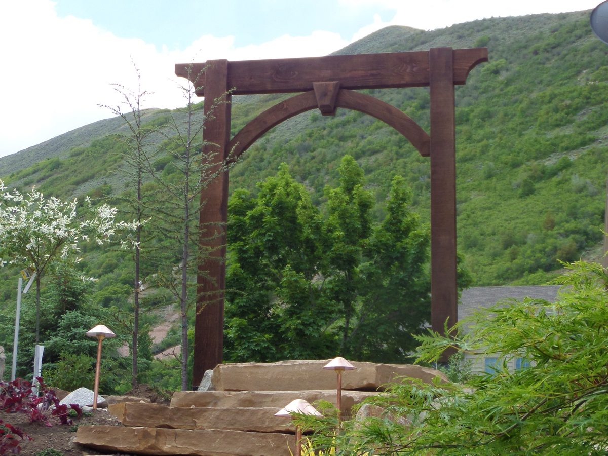 timber frame arbor