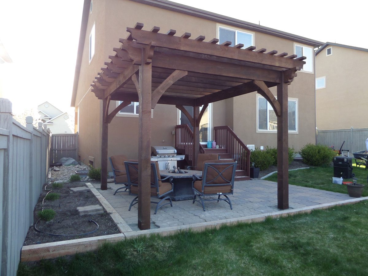 after pergola install for shade