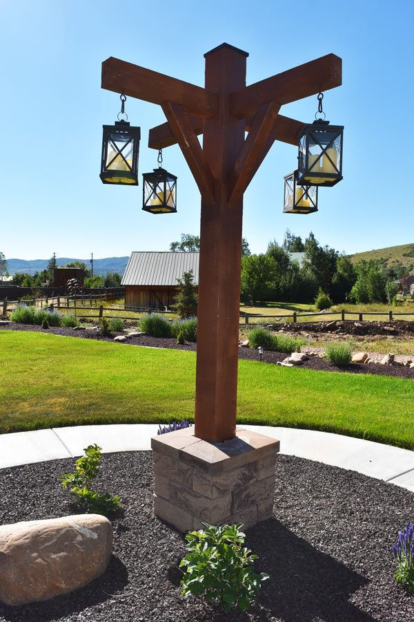 Candle lantern from timber
