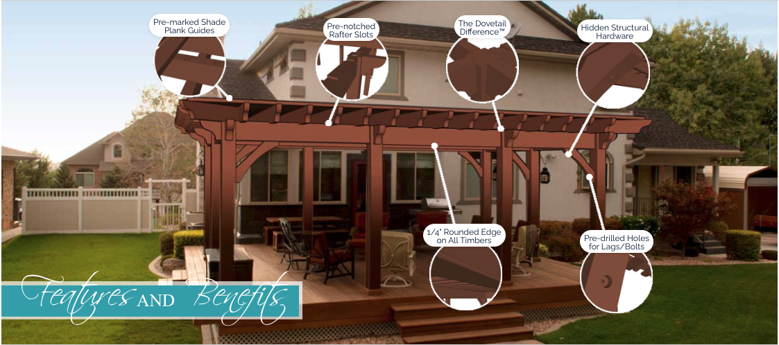 pergola frame design features