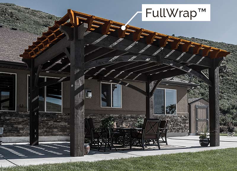 timber frame pergola kit roof