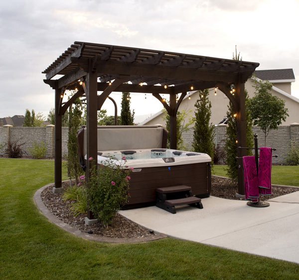 hot tub pergola