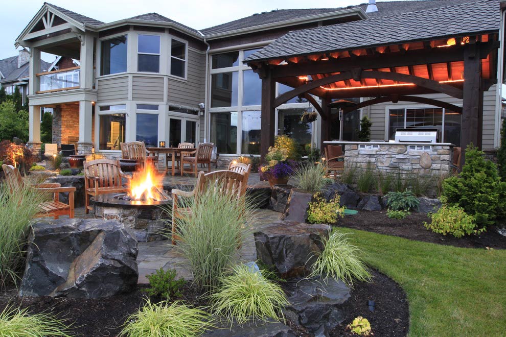 lighting-pavilion outdoor kitchen timber frame pavilion