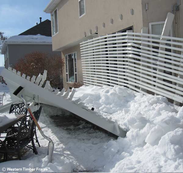 vinyl pergola kit collapsed