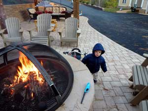 outdoor fire pit baby