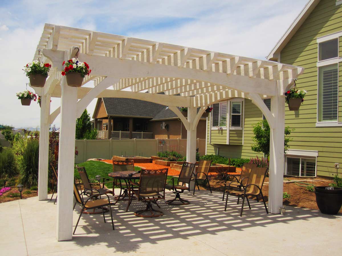 white-pergola-flowers