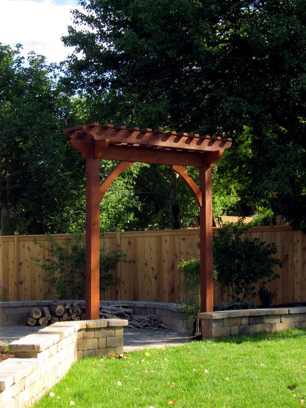 solid wood arbor