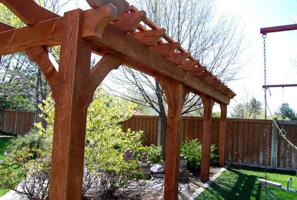 solid wood trellis