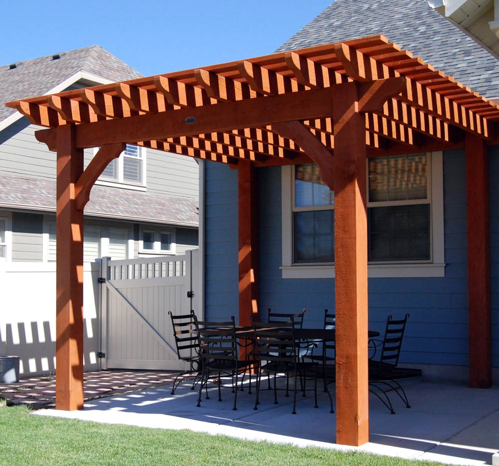 attached pergola kit