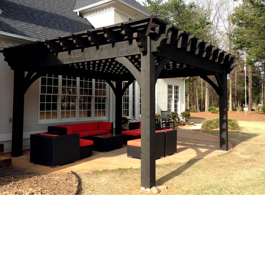 black-pergola