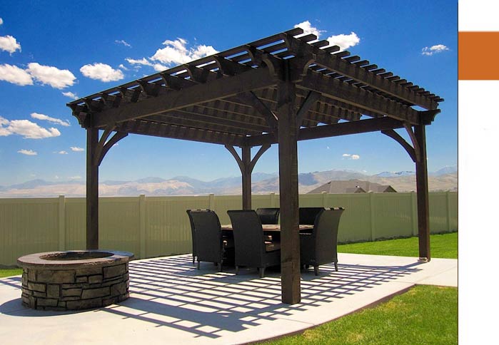 full-size-entertain-1 dovetail timber frame pergola kit fire pit