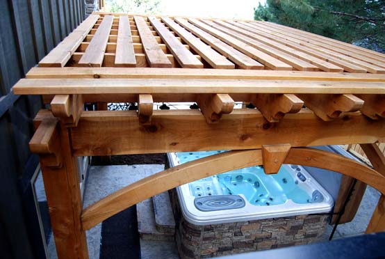 wrap around knee brace pergola kit hot tub