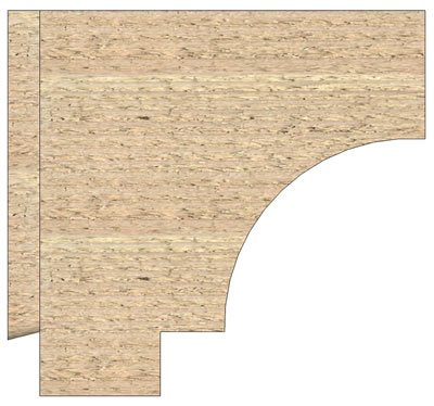 crescent step profile dovetail pergola kit