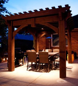 pergola outdoor lighting