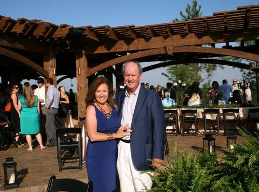 couple wedding-timber frame pergola dovetail