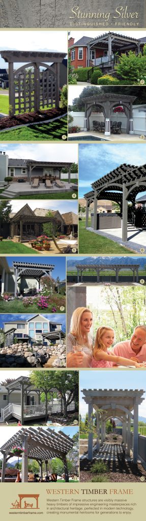 12 canyon grey gray timber frame pergolas