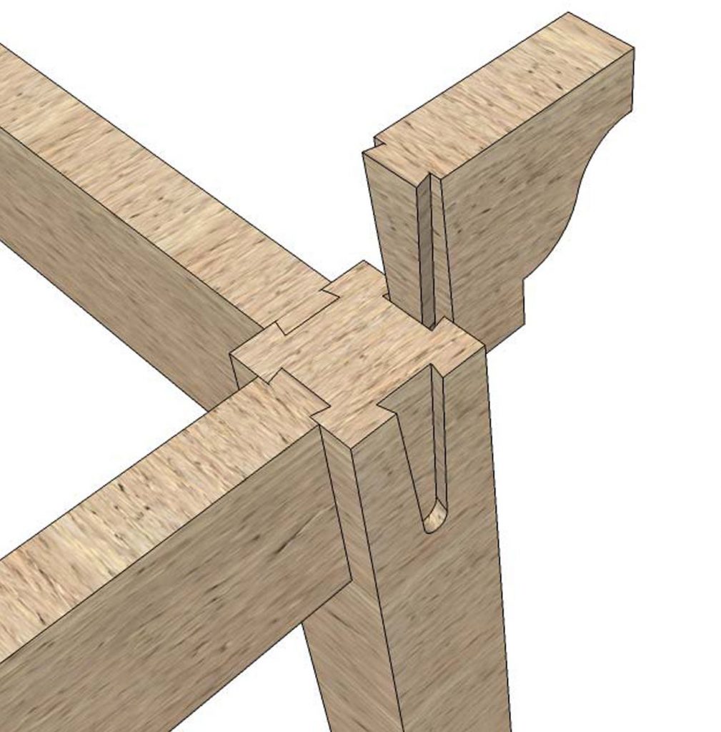 load bearing joint dovetail