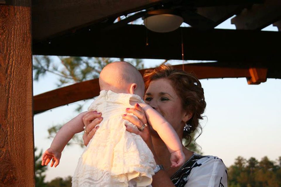 grandmother baby pergola shade