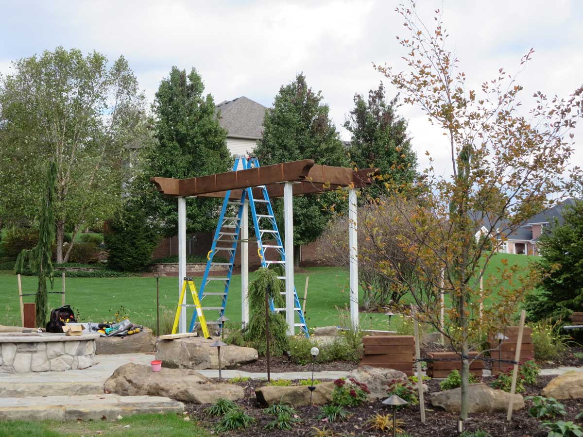 garden solid wood arbor swing