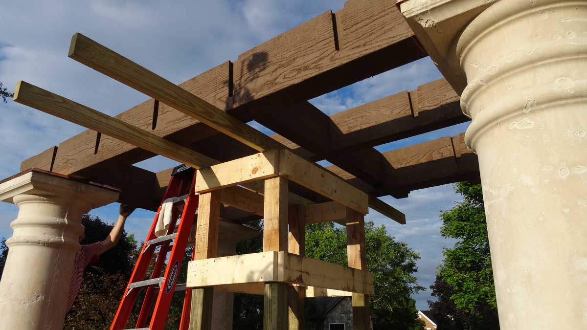 install diy garden arbor kit