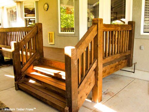 Timber stairway