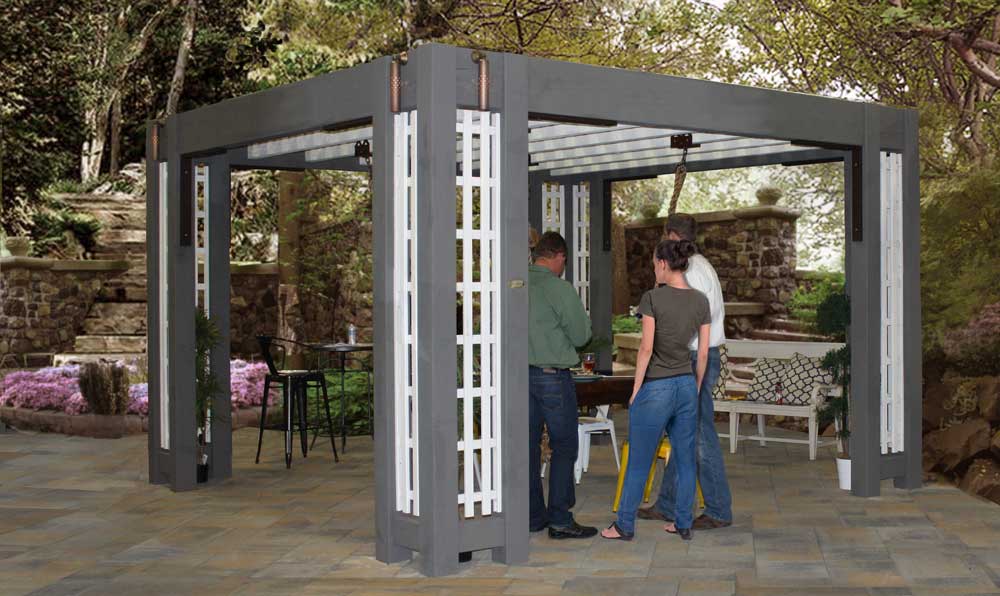 contemporary-pergola-gray contemporary pergola