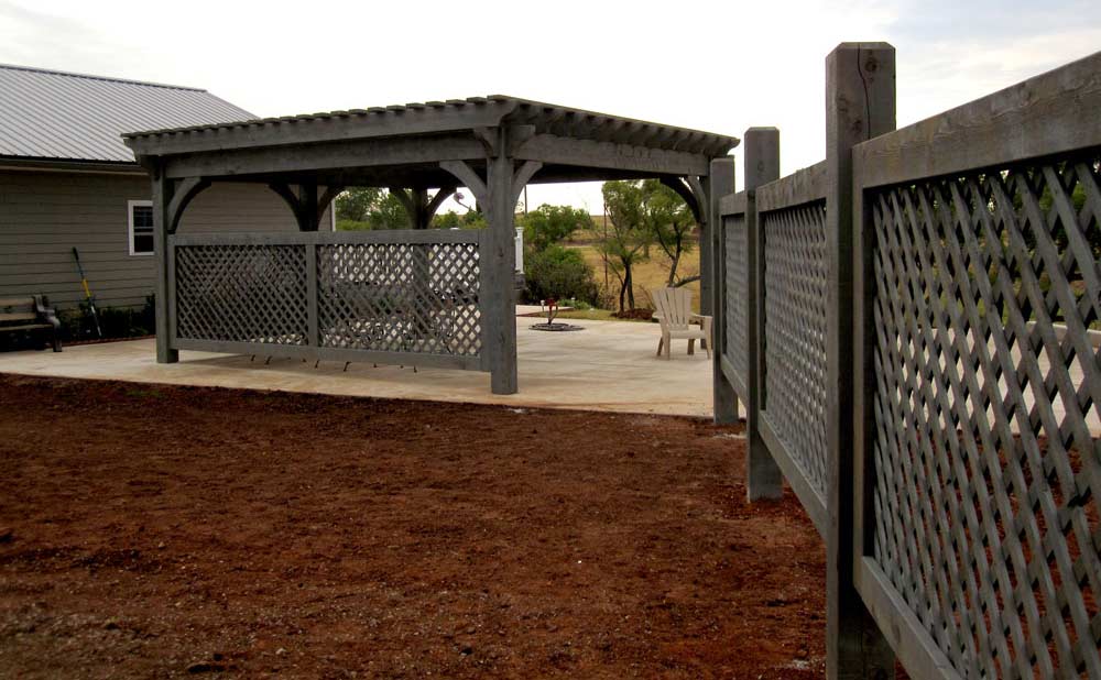 fence trellis pergola