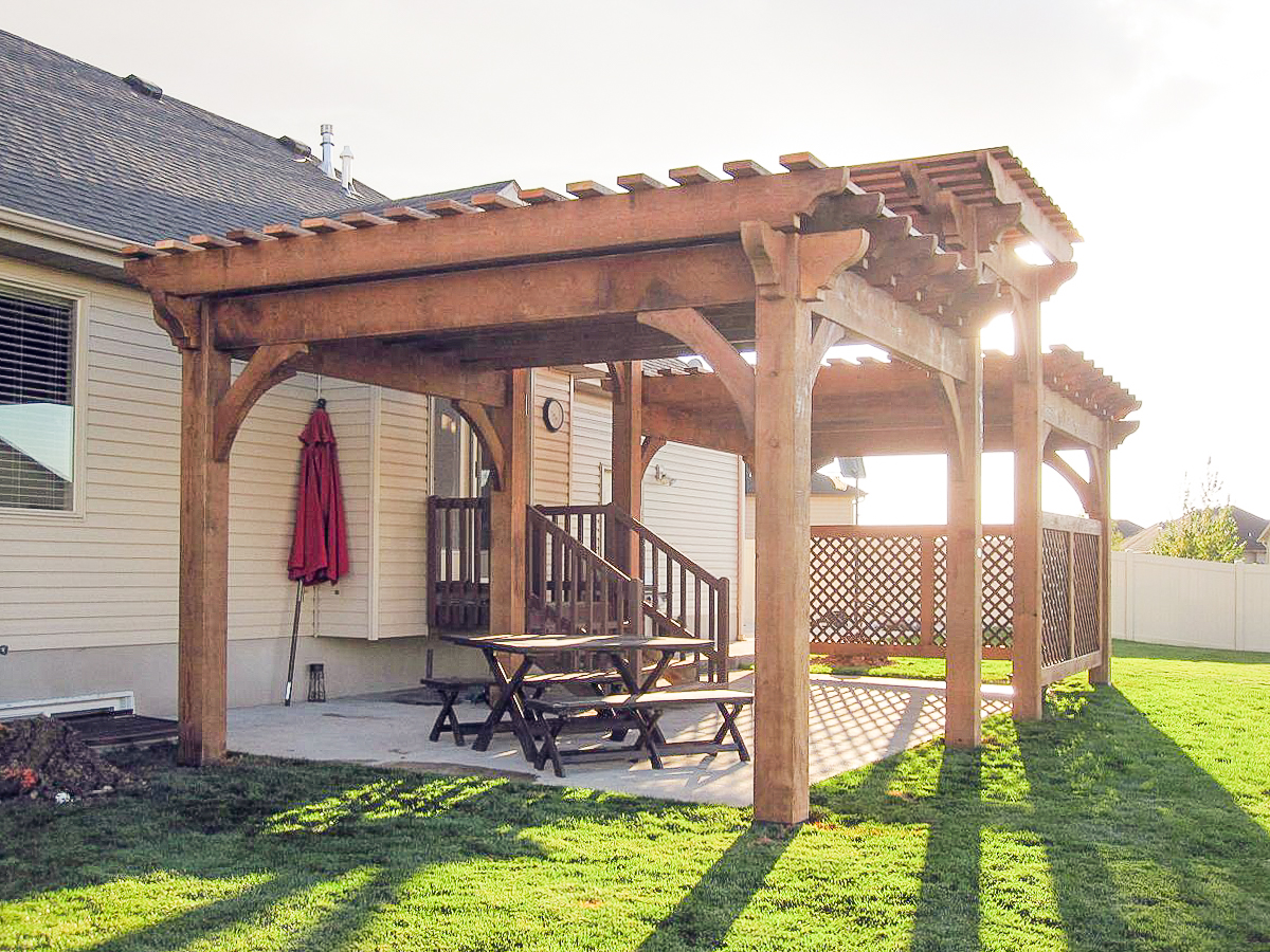 Outback-step-pergola-kit-15×32 Step pergola kit