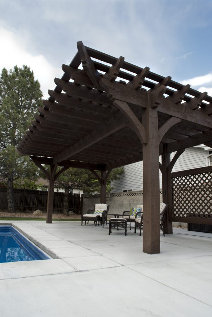 pergola poolisde shade