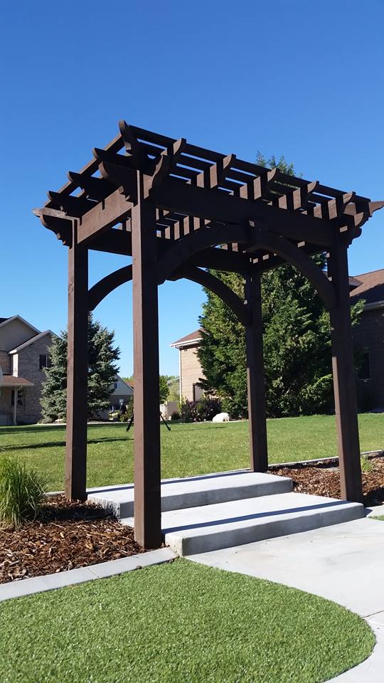 timber frame arbor