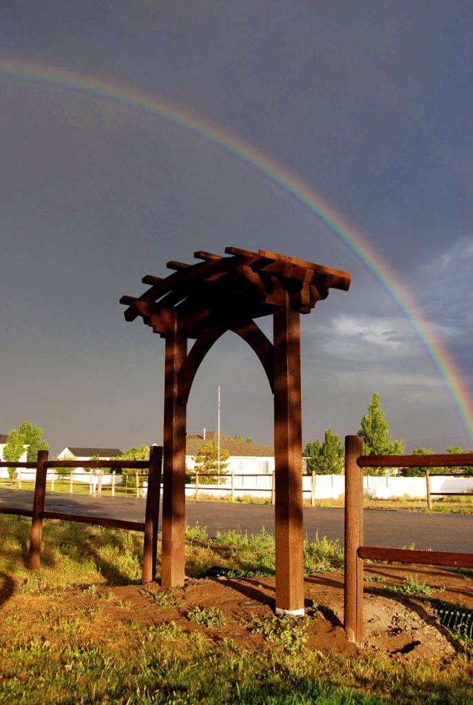 timber frame arbor