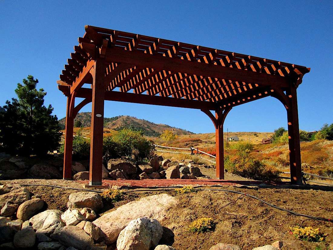 shade timber frame pergola