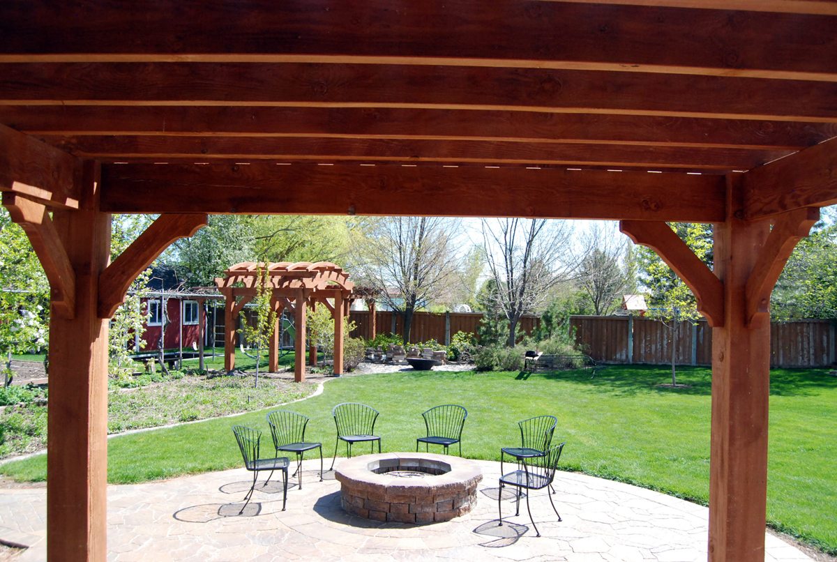 timber frame arbor pergola