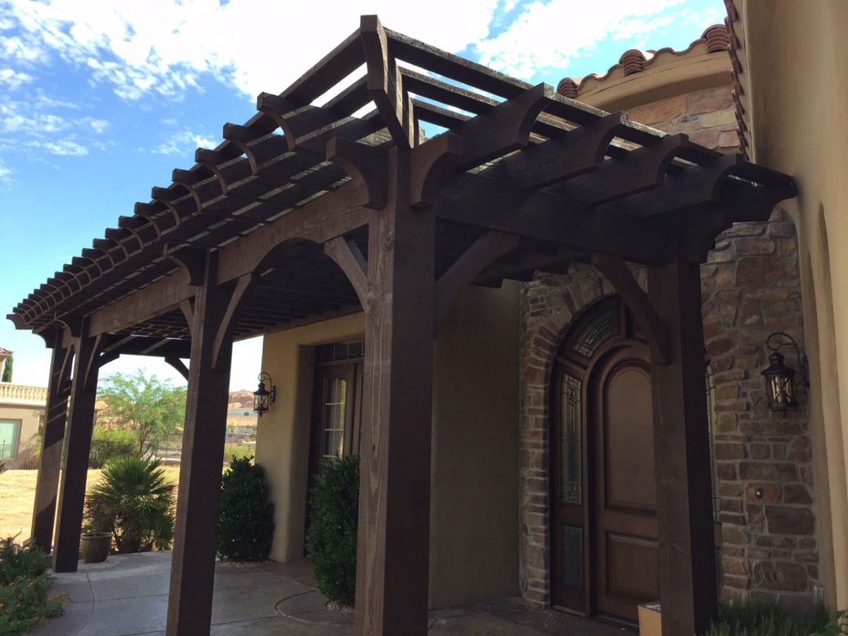 timber frame pergola shade