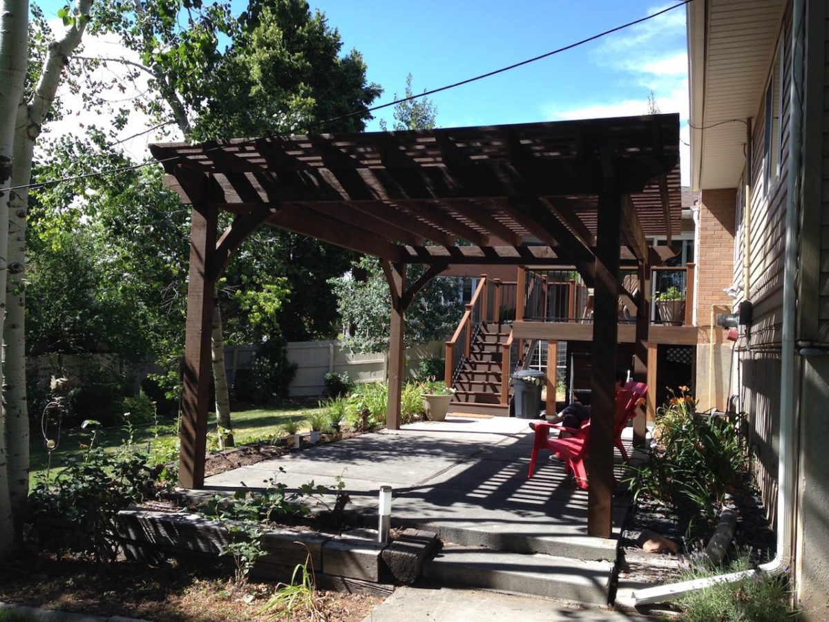 patio shade pergola kit