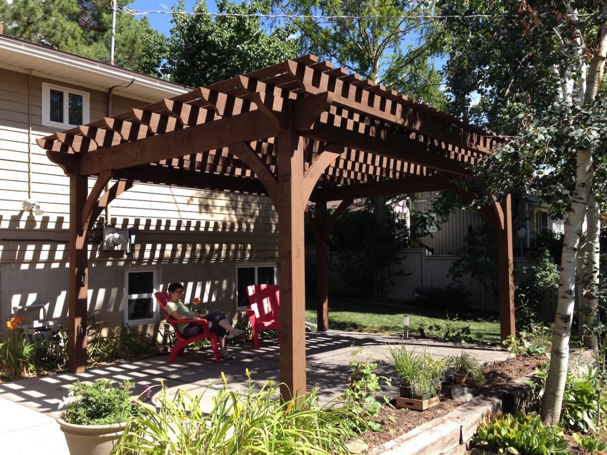 diy pergola kit shade