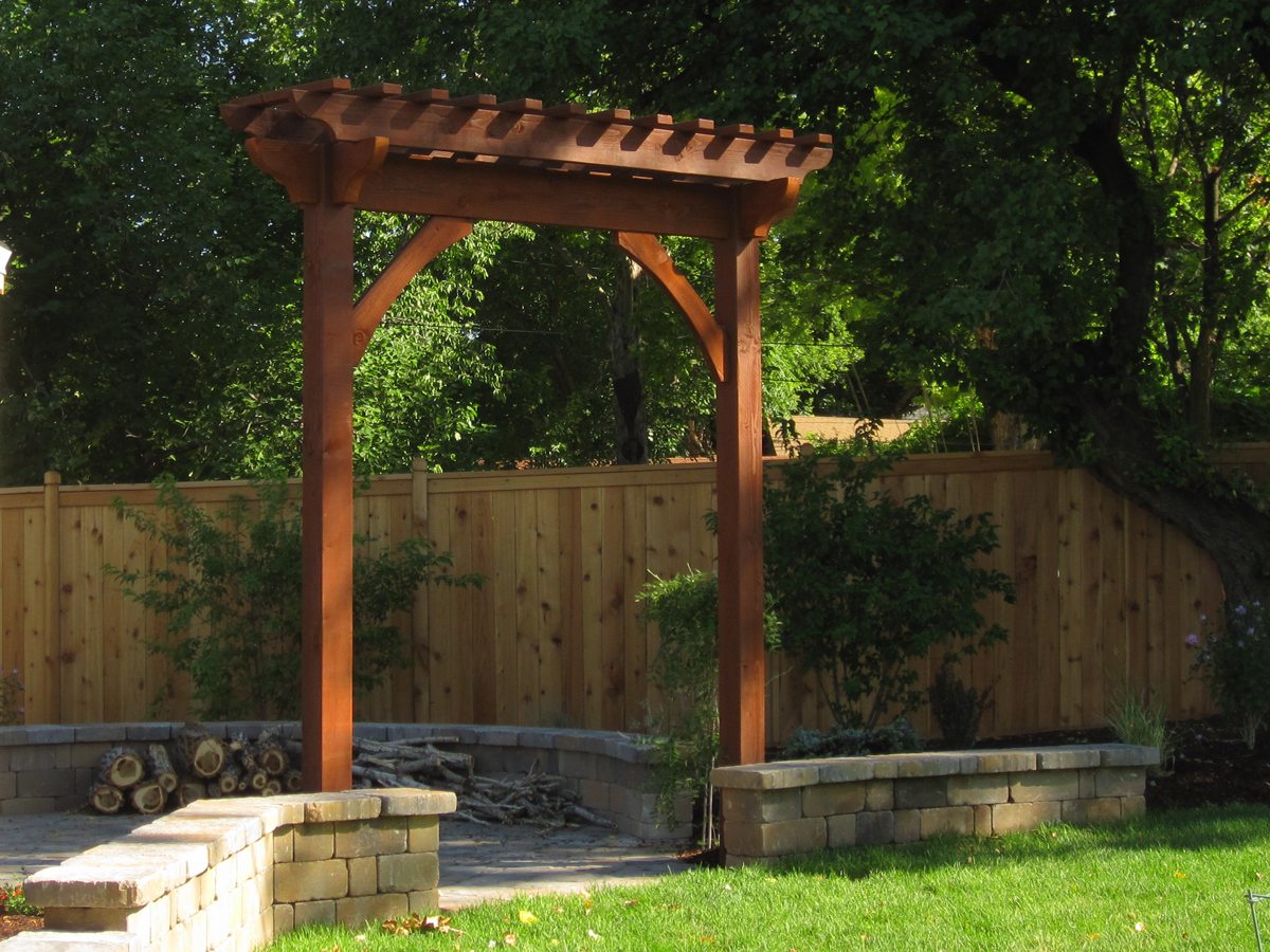 timber frame arbor