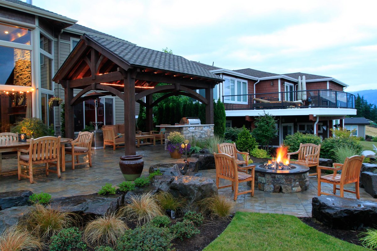 timber frame pavilion kitchen