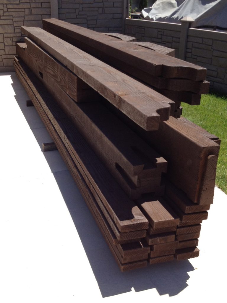 timber frame pergola for shade