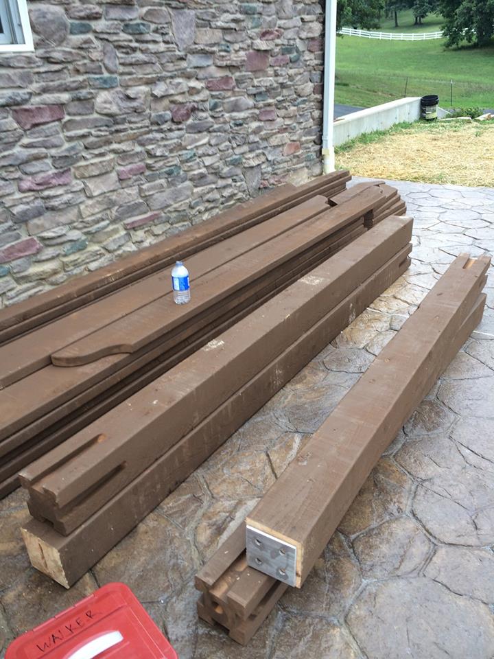 install timber frame pergola