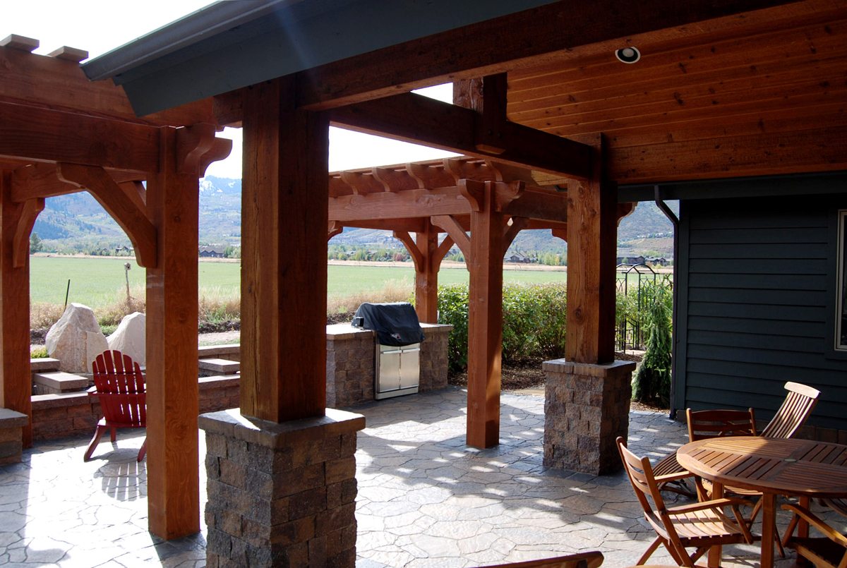 timber frame pergolas