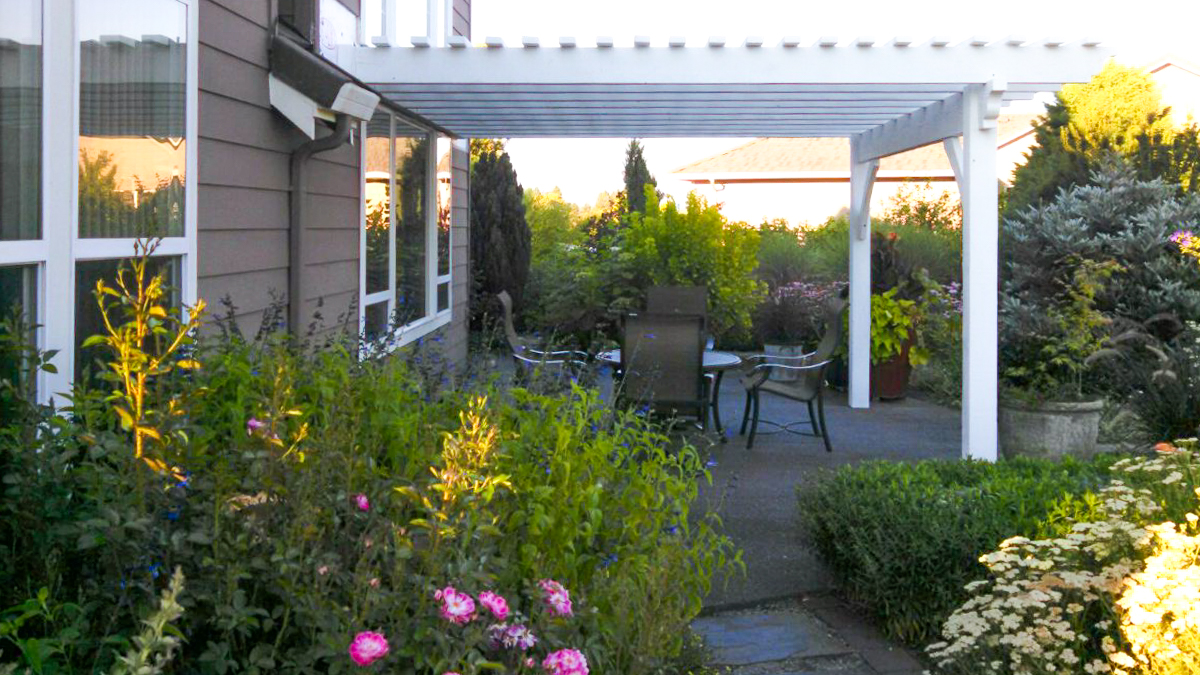 Horn-attached pergola-kit-install-1 attached pergola kit
