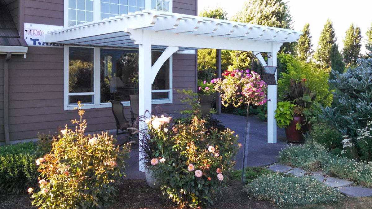 Horn-attached pergola-kit-install-2 attached pergola kit