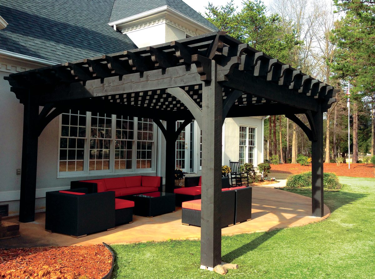 timber frame pergola