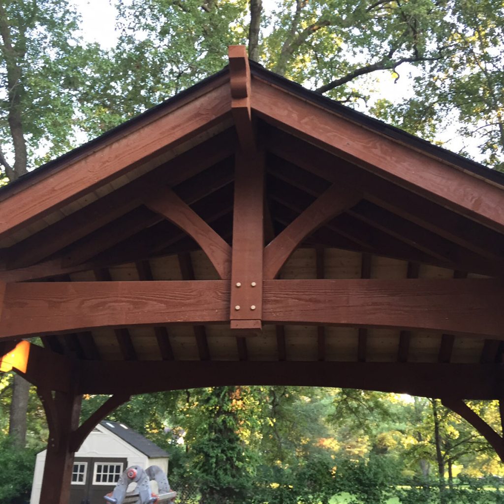 Whitcraft-triple-gable-finished triple gable finished pavilion