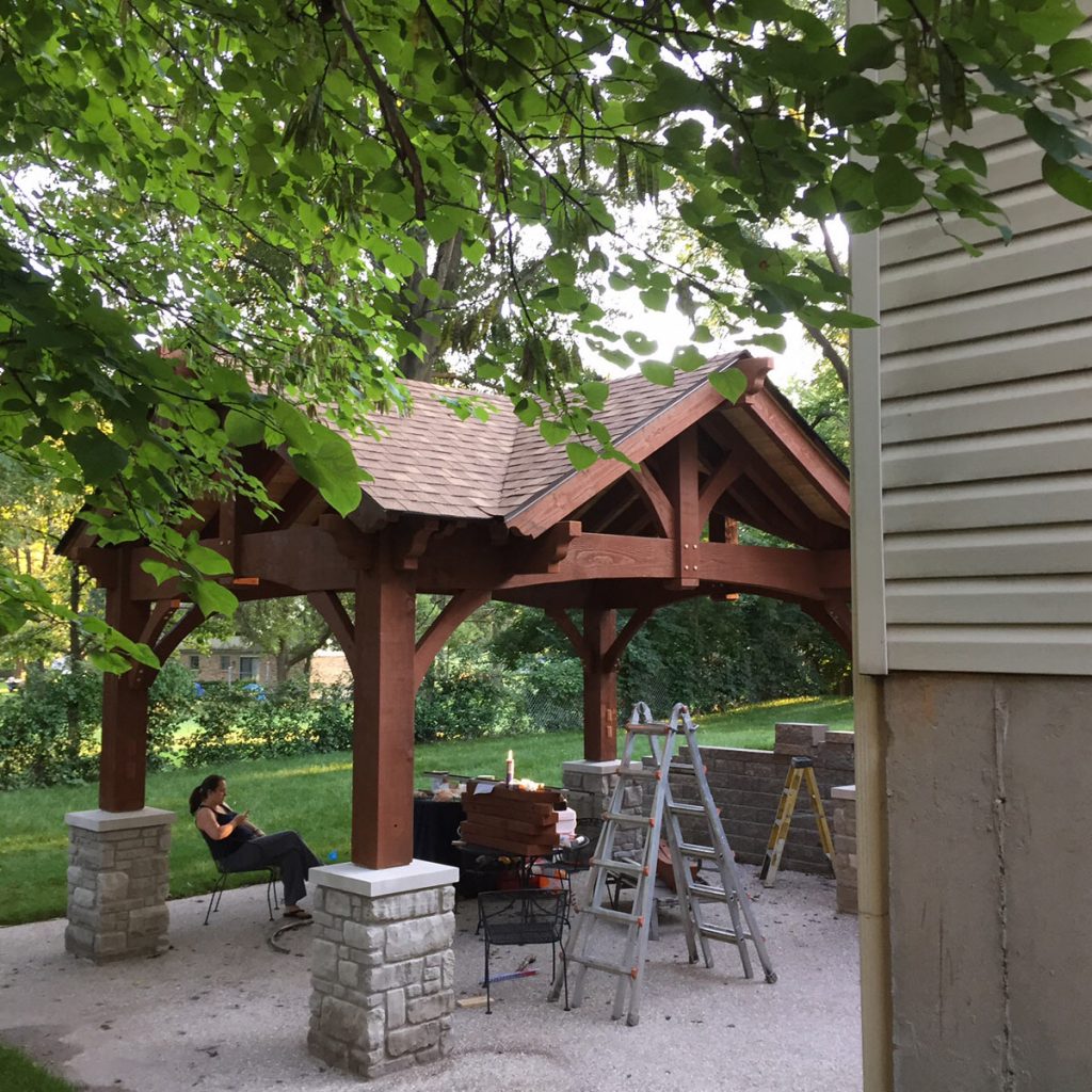 triple gable finished pavilion