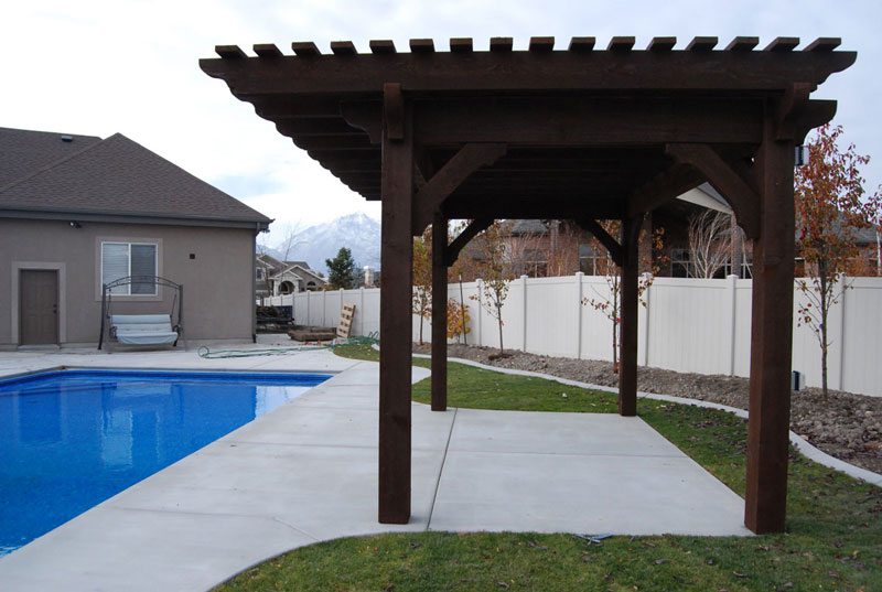 swimming pool pergola